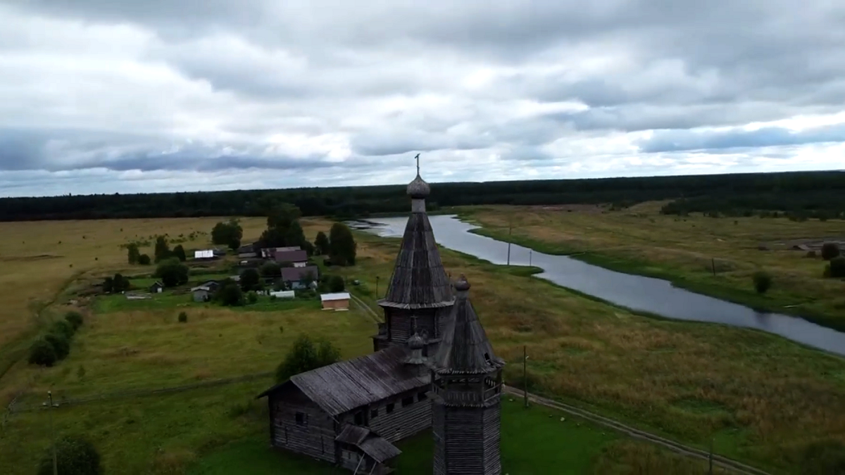церковь Иоанна Златоуста в местечке Саунино