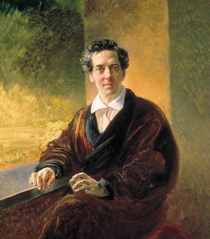 Портрет писателя Антония Погорельского. Художник К.П. Брюллов