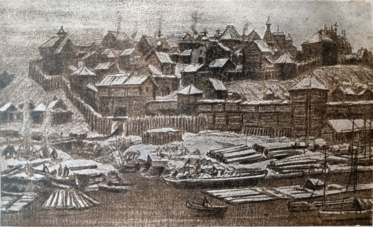 Московский Кремль при Иване Калите