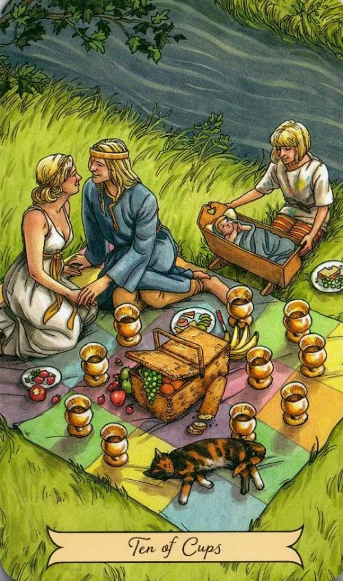 Что-то, даже не нашла, что за колода. Но кошка так великолепна!