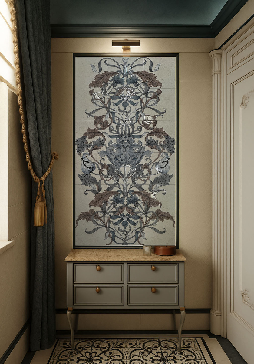 Панно из плитки на стену в ванную 