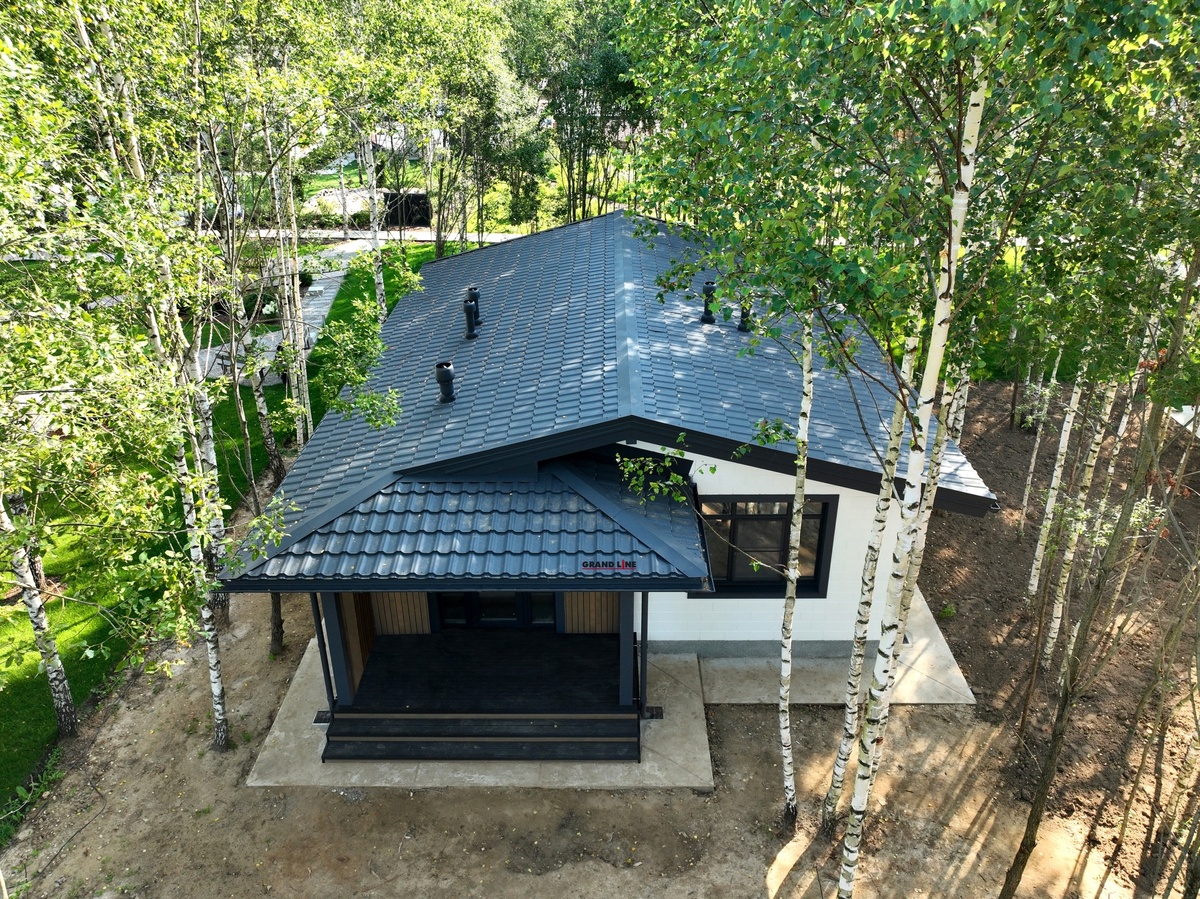 Металлочерепица "Квинта плюс". Покрытие Satin Matt.