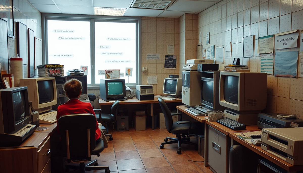    Общение в чатах 1980-х годов