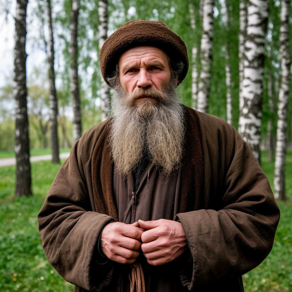 Лев Николаевич Толстой сгенерированно ИИ.
