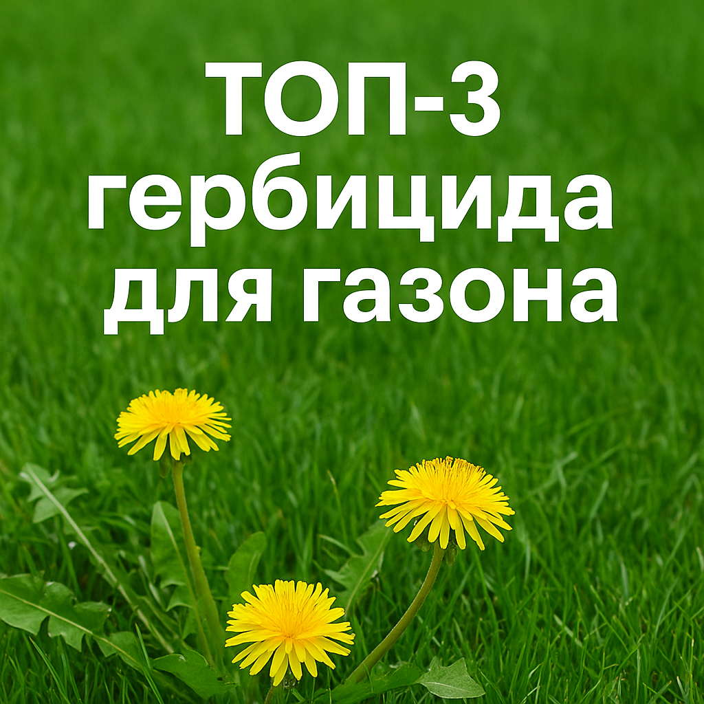 Топ 3 гербицида для газона