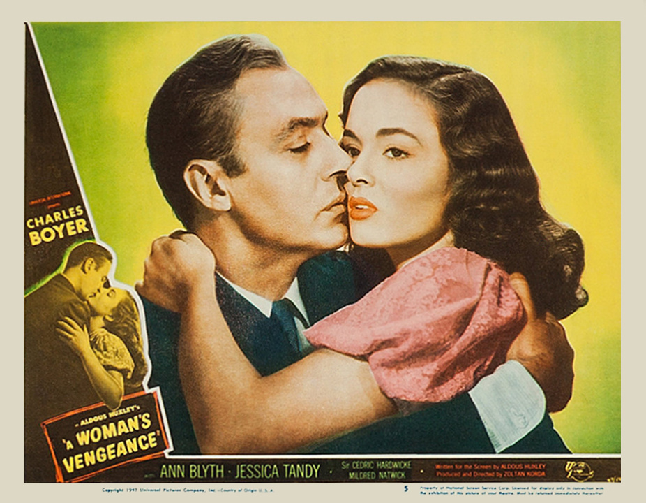 Постер фильма "Женская месть", 1948 год. Режиссер Золтан Корда. Изображение взято из интернета для иллюстрации статьи.