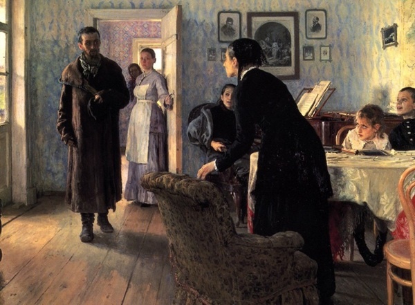 Репин. Не ждали. 1884 - 1888.