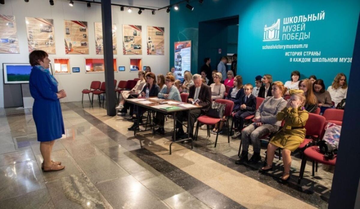     Занятие на площадке «Школьный музей Победы» Источник: victorymuseum.ru Автор фото: Пресс-служба Музея Победы