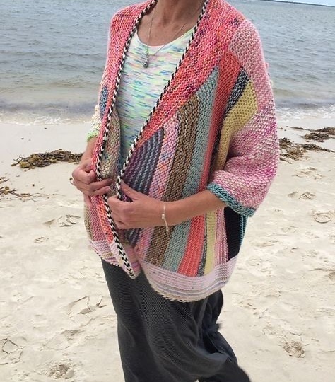 🧶 Как это связано? Поперечное вязание и необычный крой