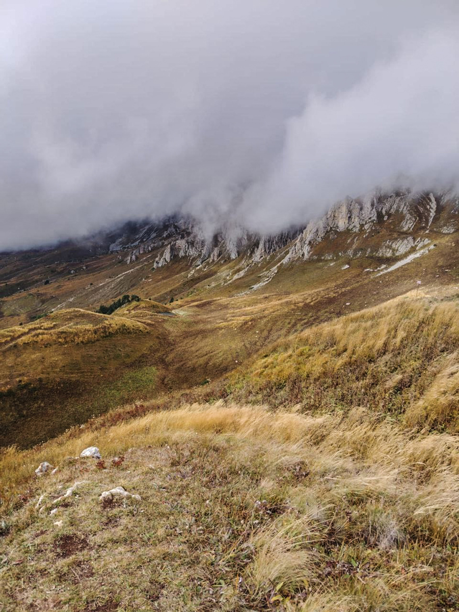 Скалы Оштена в тумане.