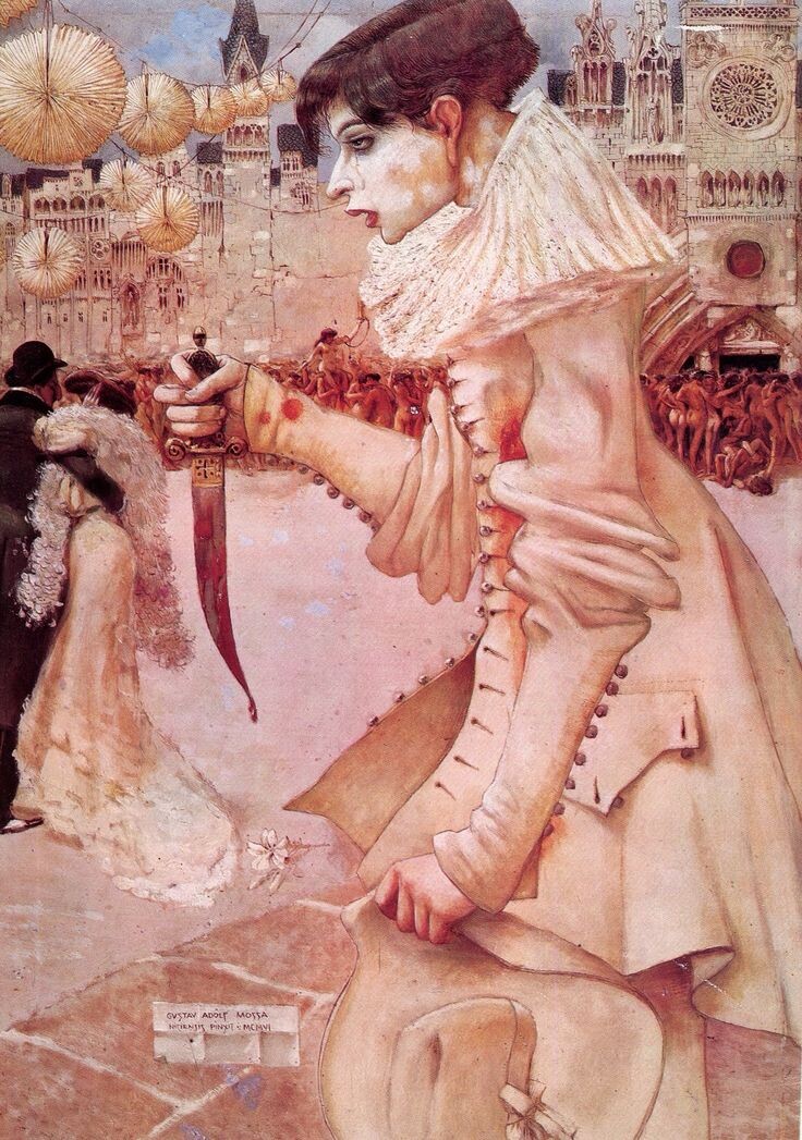 "Пьеро уходит",1906 г.