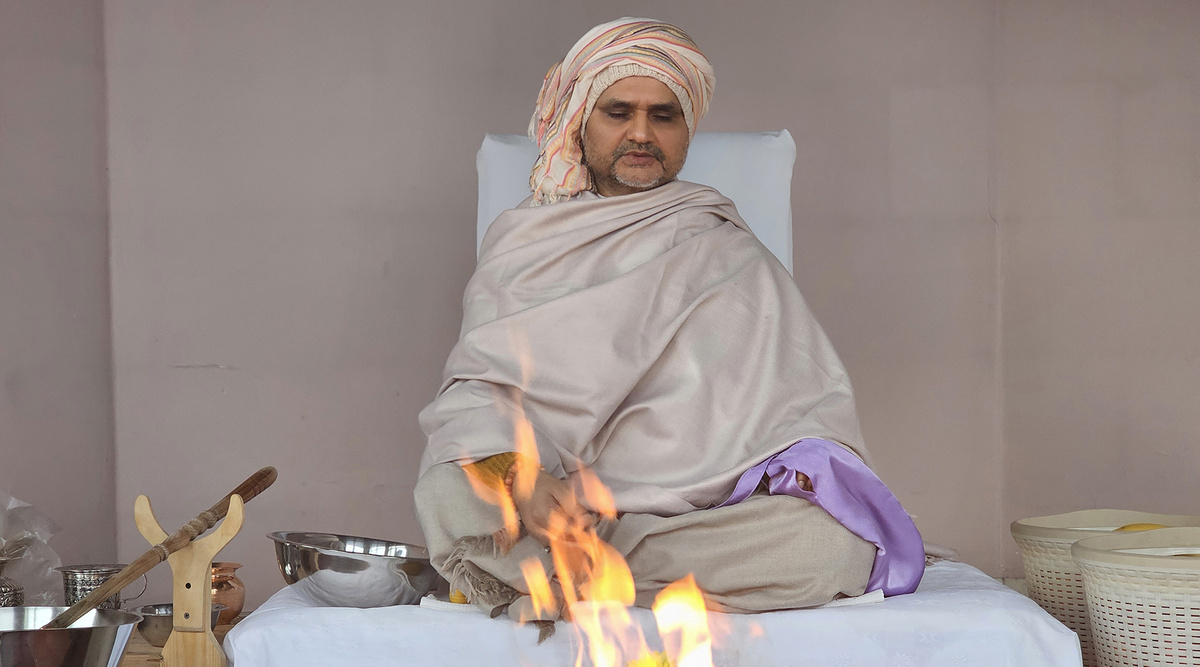 Осенний Наваратри и праздник Маха Навми в ашраме Шри Пракаша Джи. Подмосковье, 2025 г. Фото из личного архива.