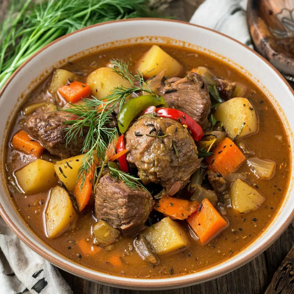 ▌ Говядина тушеная с овощами по-грузински 🍽️🔥