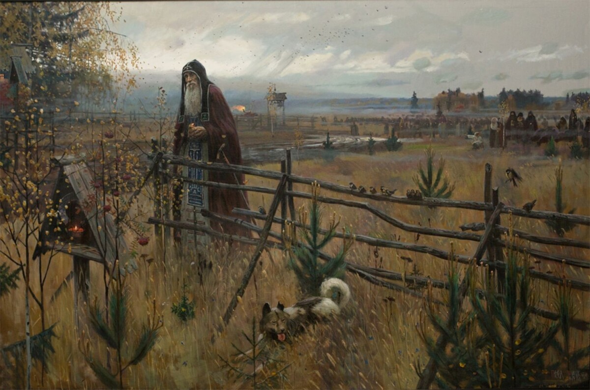 Павел Викторович Рыженко. "Сергий" 2013.  Кстати, у художника очень интересные картины. Они найдут отклик даже у людей далеких от искуства...