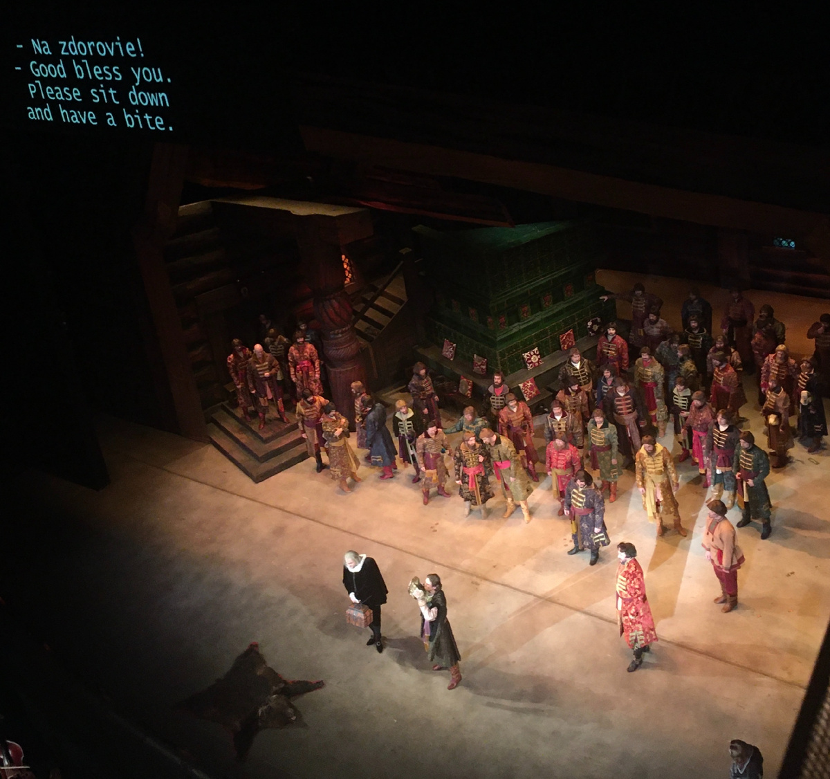 Первое действие оперы "Царская невеста" на исторической сцене Большого театра