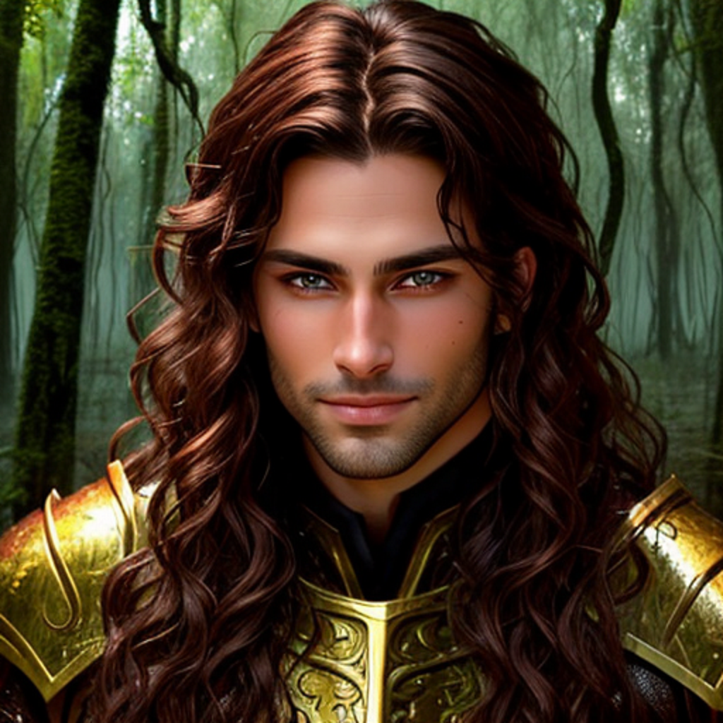 Джильсан Мелетт - Огненный маг, воин. В галерее иллюстрации созданы нейросетью для онлайн генерации картинок dezgo.com.