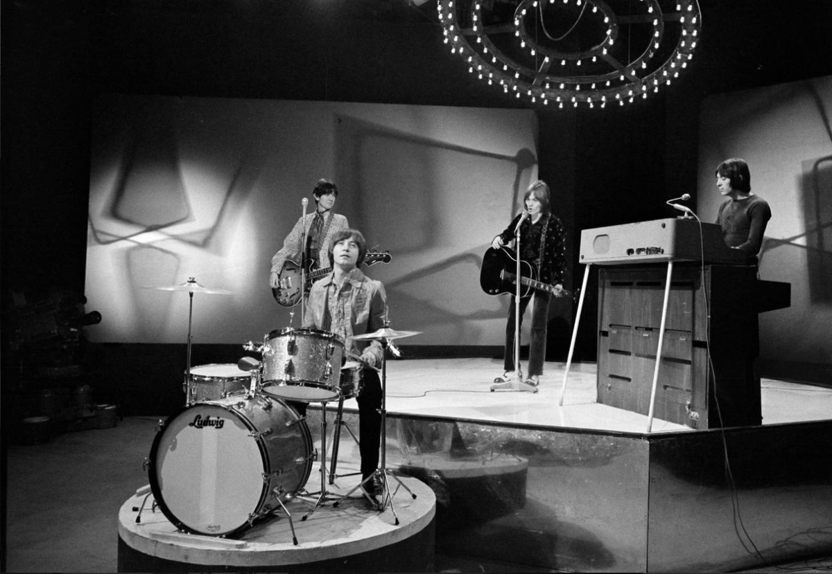 Выступление The Small Faces на телевидении, Лондон. Лето 1967 года. Фото Рона Ховарда.