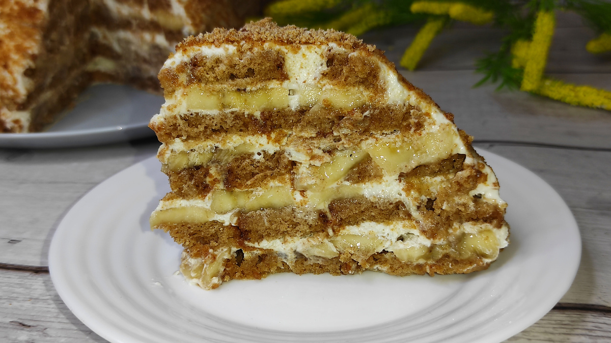 Торт за 15 минт без выпечки. Фото иавтора. 