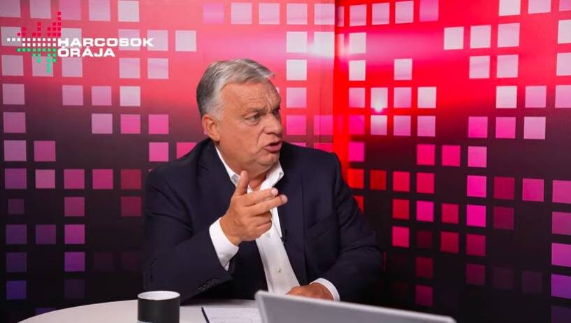   Виктор Орбан. Фото: стоп-кадр видео эфира
