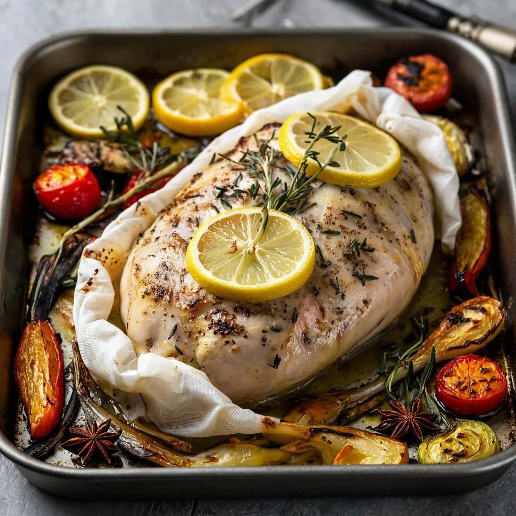 Как приготовить куриную грудку, запеченную в рукаве 🍗🥘