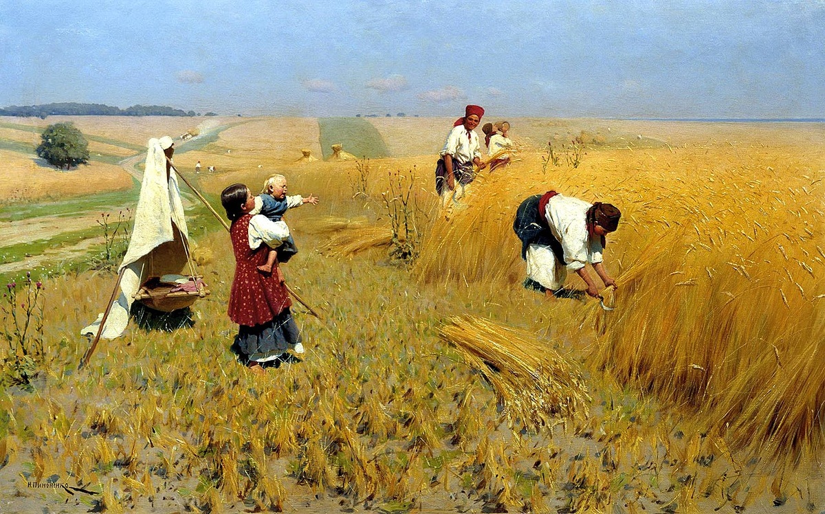 Н. К. Пимоненко "Жатва на Украине" (1896)