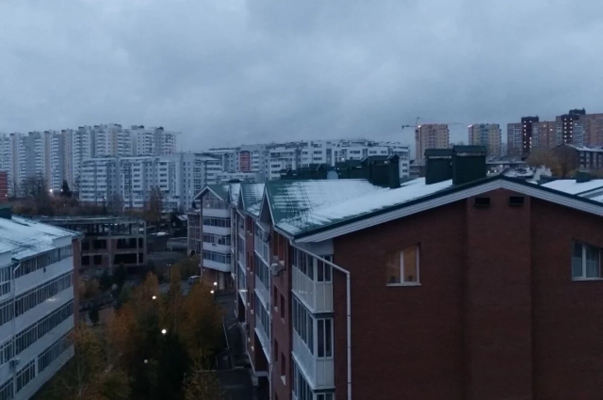    Первый снег выпал в Иркутске