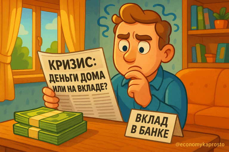    Кризис: деньги дома или на вкладе? admin