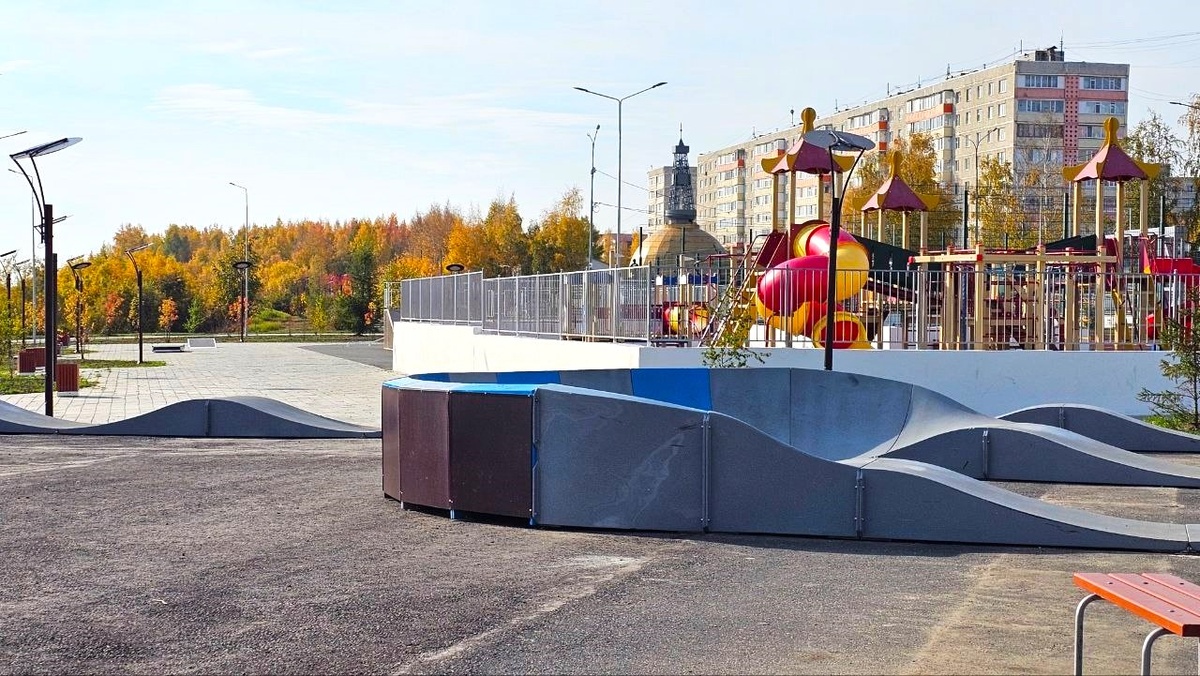    В Мегионе появился современный скейт-парк