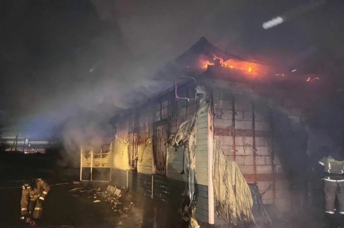    В деревне Байрамгулово из-за короткого замыкания сгорел дом