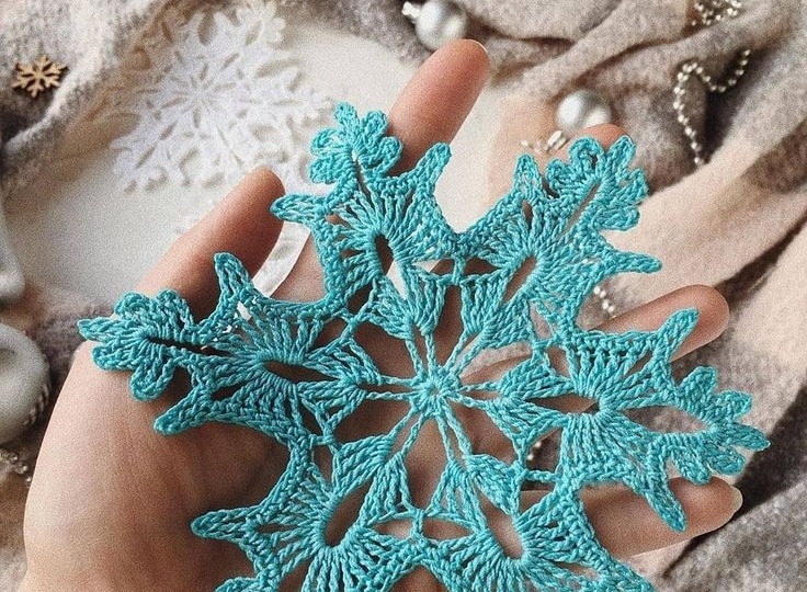 Снежинки крючком (схемы)