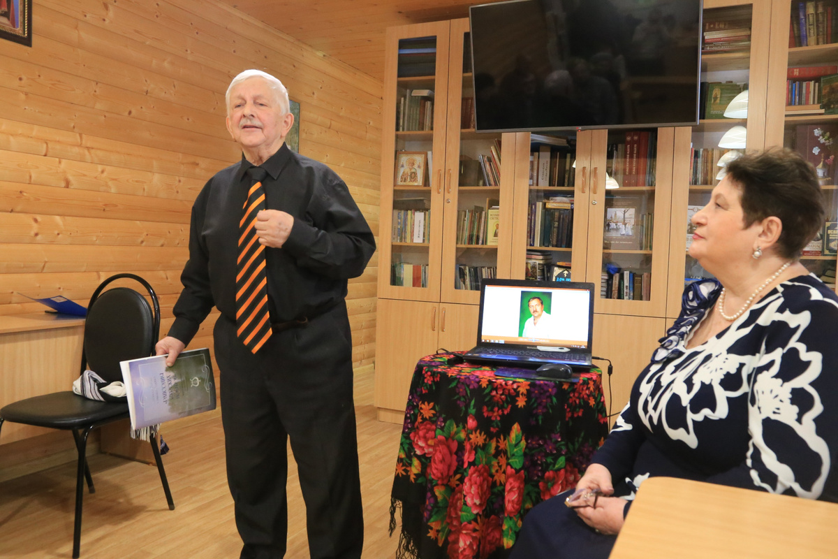 Вячеслав Бахтин и Людмила Гордеева на февральском вечере памяти писателя и публициста, журналиста газеты «Наша Пенза» – Юрия Кузнецова-Арбекова