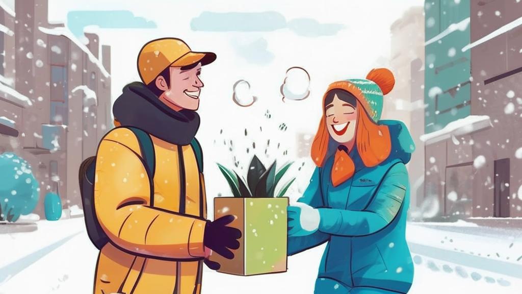 зимняя доставка растений