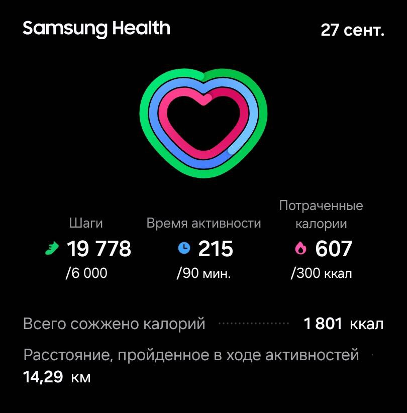 Отчет об активности за 27 сентября. 