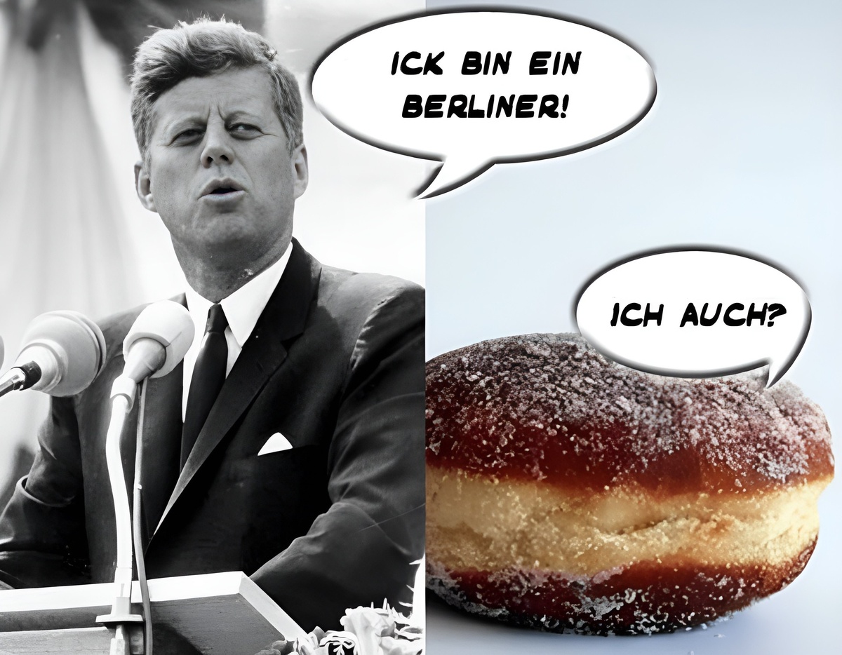 Американский пончик произносит историческую речь