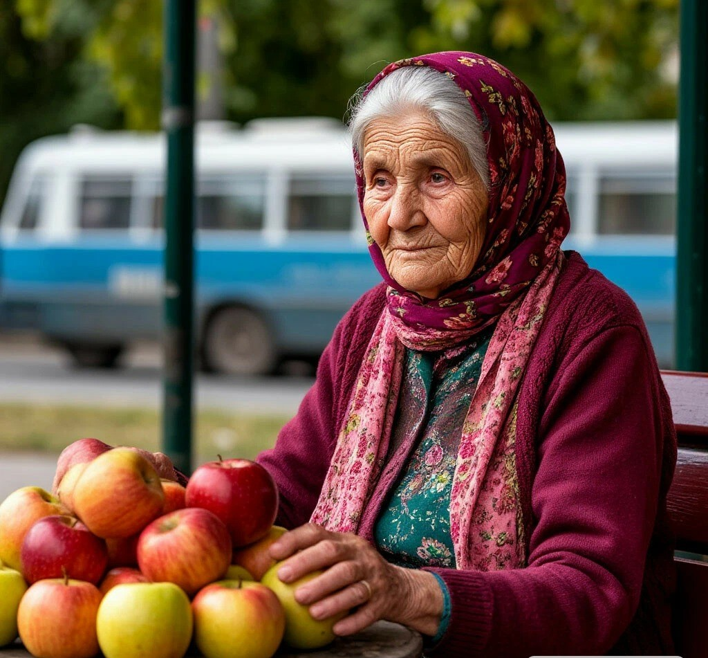 А у кого-то старость выглядит так.  И оно такое безрадостное, одинокое и в трудах.