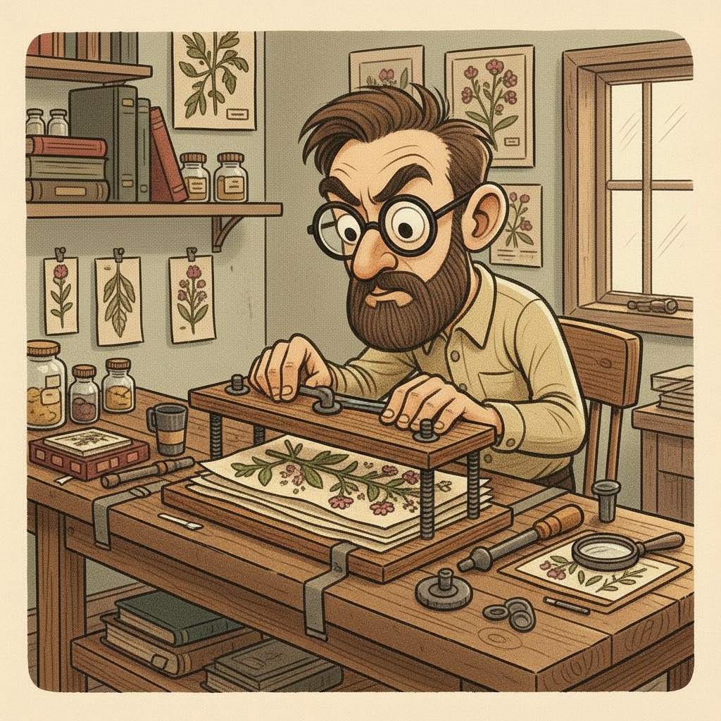 Учёный: "Конечно, я должен тщательно зафиксировать каждый образец."