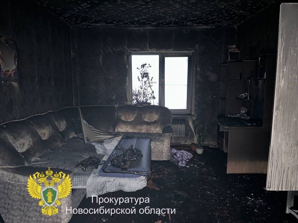    Ребенок умер при пожаре в Новосибирской области. Источник: Прокуратура Новосибирской области