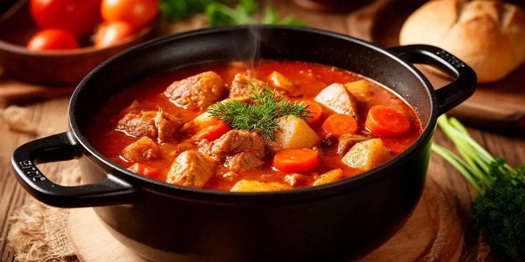 Жаркое в горшочках с томлёным мясом