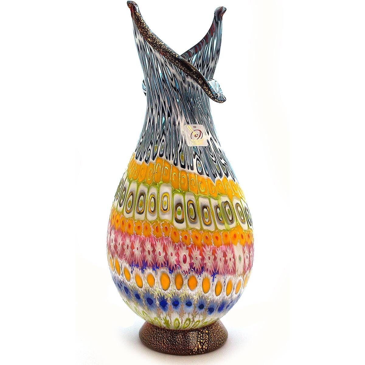 Ваза Сова мультицвет из муранского стекла - Murano Club