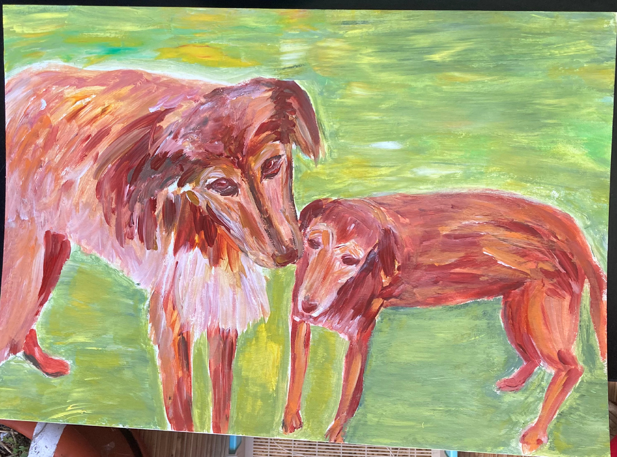 Картон, акрил.