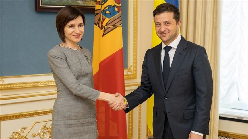 Майя Санду и Владимир Зеленский.