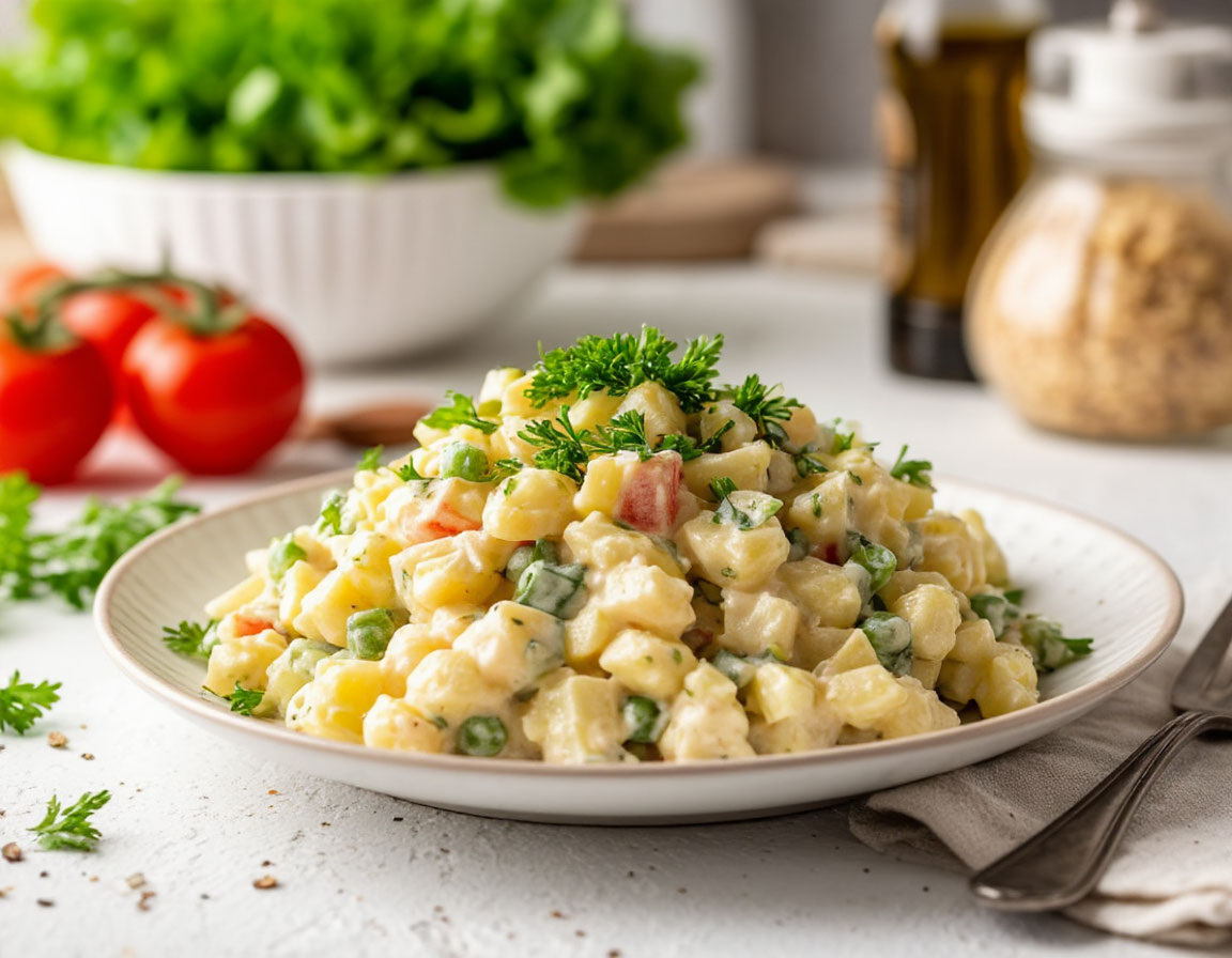    Готовлю его уже 7 лет подряд — простой закусочный салатик, который улетает с тарелок быстрее всех других