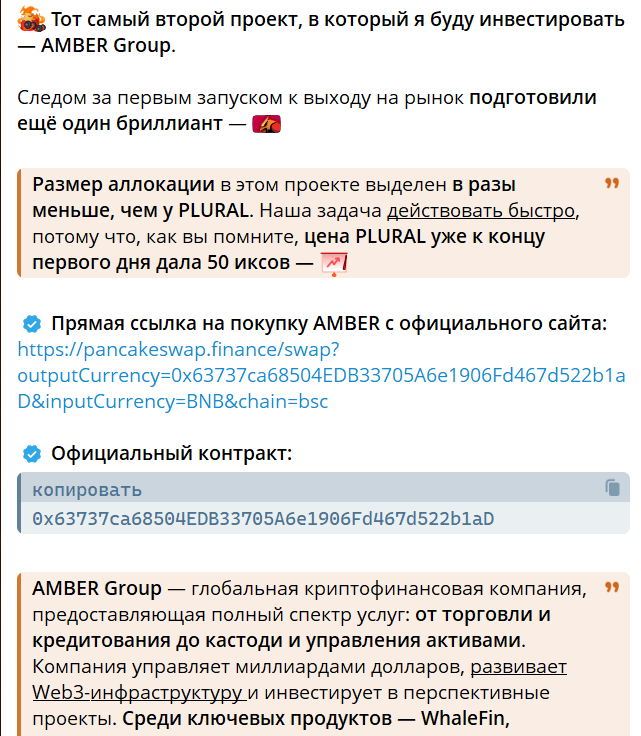Описание проекта Amber