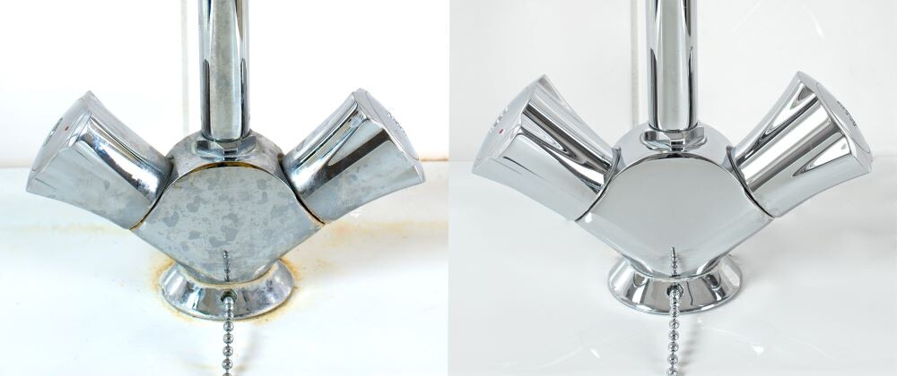 Ржавчина и рыжие пятна на сантехнике