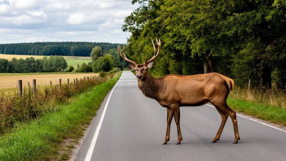    Наиболее опасные участки автодорог в Курской области, где происходят аварии с дикими животными