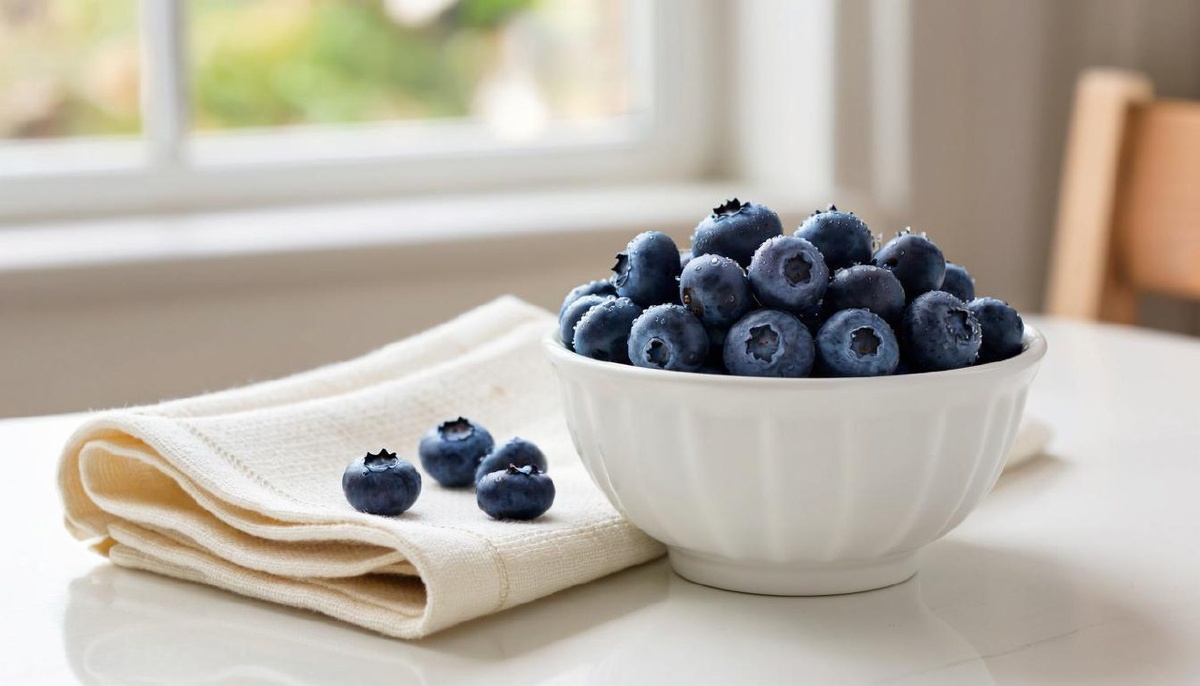 Миска с черникой