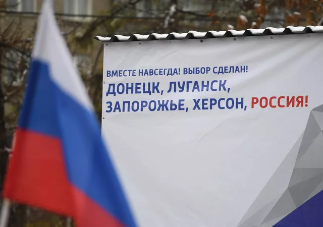 © РИА Новости . Александр Кряжев
Перейти в фотобанк
Празднование присоединения к России ЛНР, ДНР, Херсонской и Запорожской областей в регионах РФ