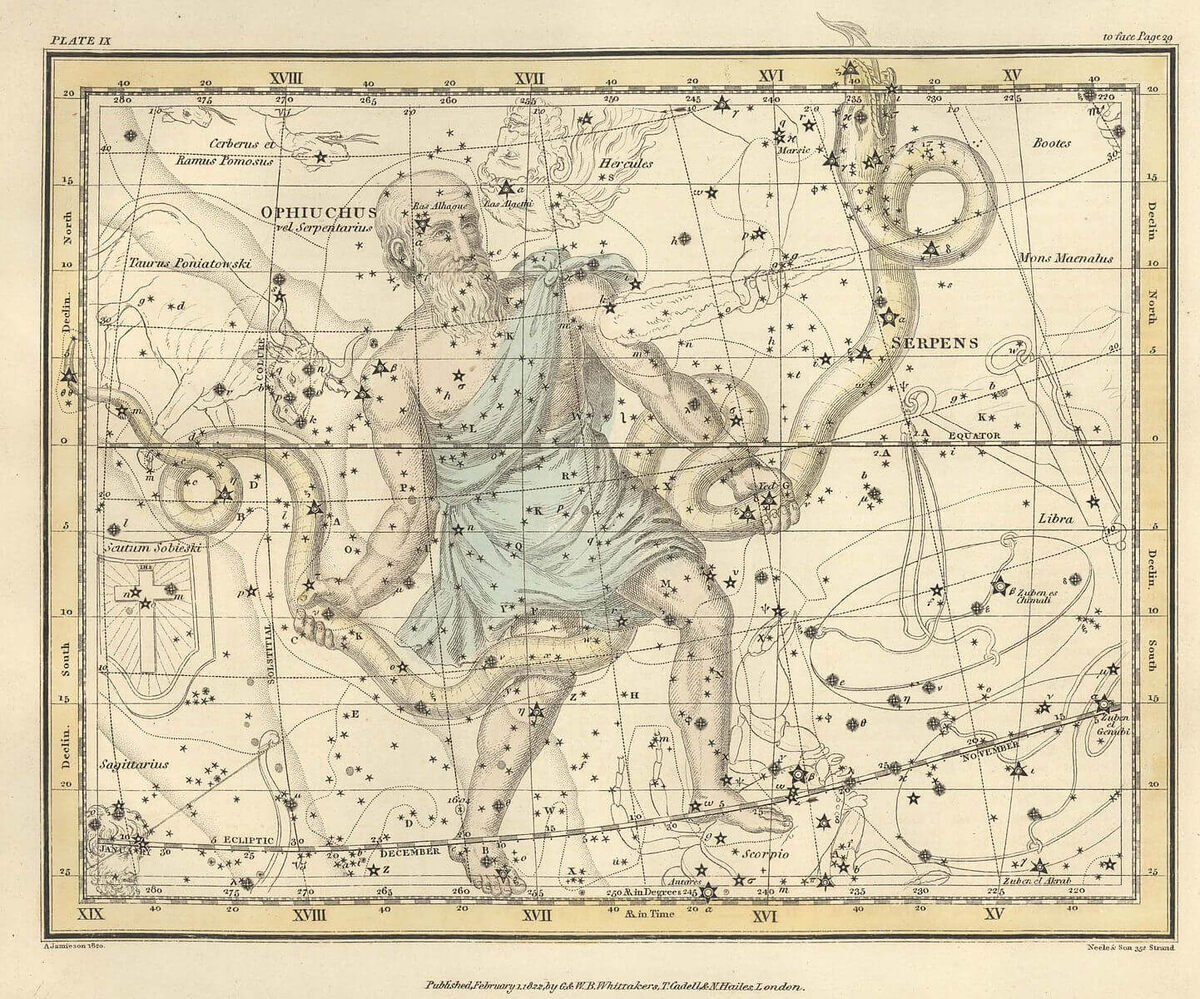    Змееносец — 13-й знак зодиака. Источник изображения: ru.m.wikipedia.org