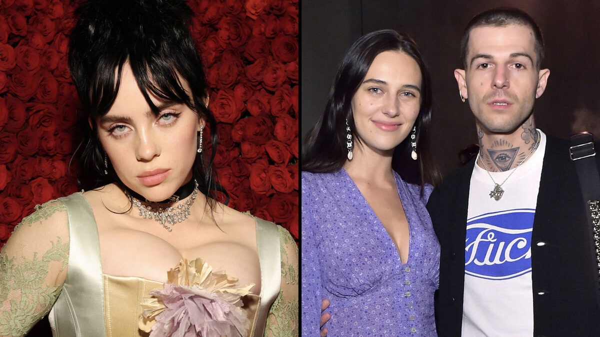 Билли Айлиш, а справа ее бойфренд с бывшей подружкой