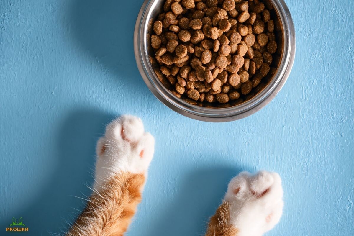 Кот с миской 